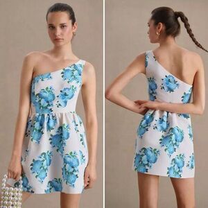 Sachin & Babi Addison One Shoulder Floral Mini Dress Size 16